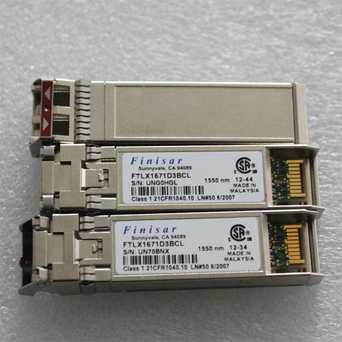

FINISAR FTLX1671D3BCL, FTLX1671D3BCL-J1, 10GE SFP + ER, 1550nm