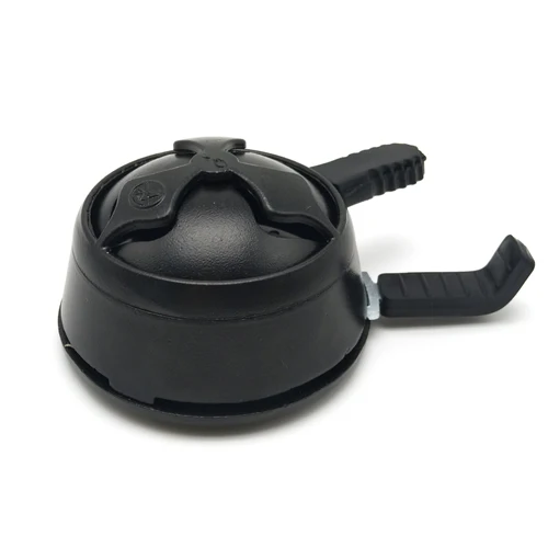 black double handle LOMINT кальян тепловой Хранитель устройство управления теплом металлический уголь держатель для кальяна Chicha наргиле чаша аксессуары производитель - Цвет: black double handle