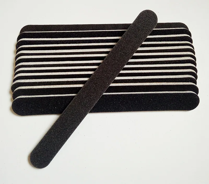 

50 шт./компл., черная наждачная бумага с белым сердечком, пилка для ногтей 180/240, профессиональное искусство, пилка для ногтей, зернистая для маникюра, натуральные ногти