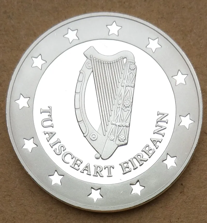 Ирландский Лось 40 мм медаль сувенирная монета Северной Ирландии Посеребренная