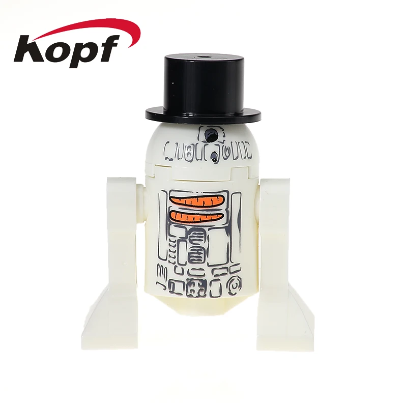 529 Without Box Wars Робот мини BB8 BB-8 с черный красный серый синий Цвет R2D2 с подносом R3-D5 строительные блоки Детский подарок игрушки D1000 - Цвет: 529 Without Box