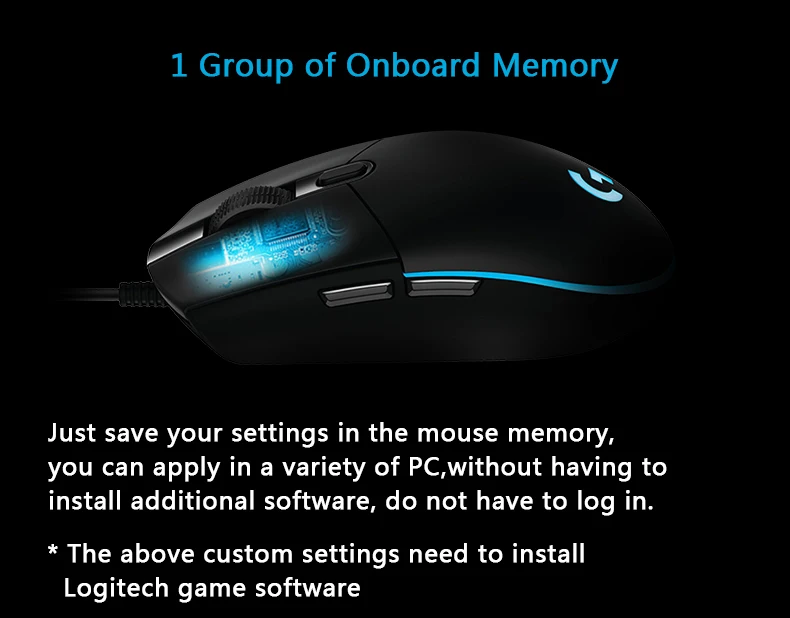 Оригинальная игровая мышь logitech G102 Prodigy с 8000 dpi RGB 10 м кликами, программируемая для всех геймеров PUBG Overwatch