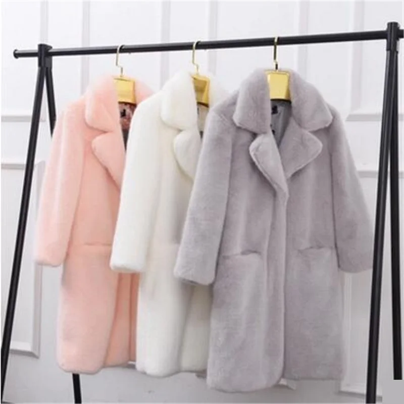 Fashion Women Fur coat Winter NEW Produuct Tickening Keep Warm Ms Winter jackeet Faux fur Wool coat Quality assurance 1163