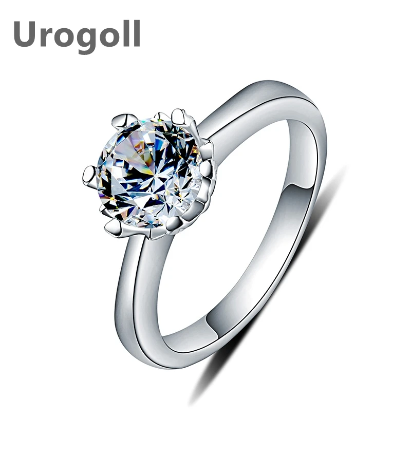 

Noble Women Jewelry 925 Sterling Silver Ring Wedding Bridal silver Ring Shining Zirconia Finger Rings For Wife Jewelry