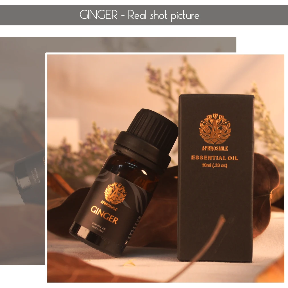 Натуральное растительное терапевтическое лимфодренажное масло имбиря