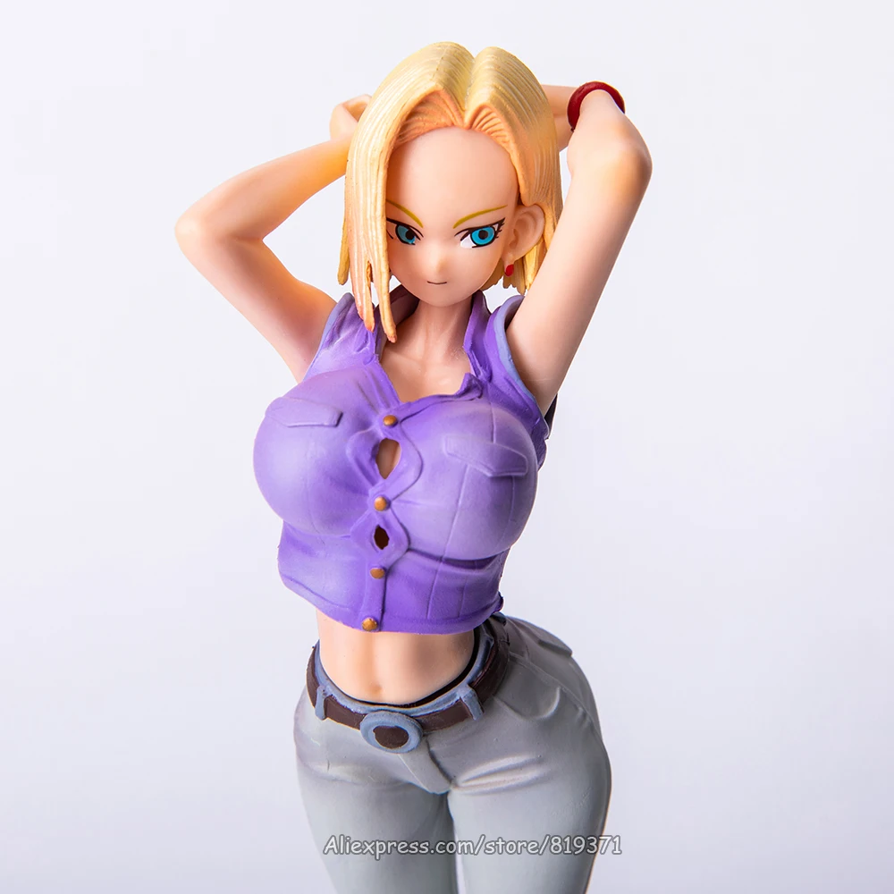 21 см Dragon Ball Z пикантные лазурь Android № 18 пластиковая фигурка героя Классическая
