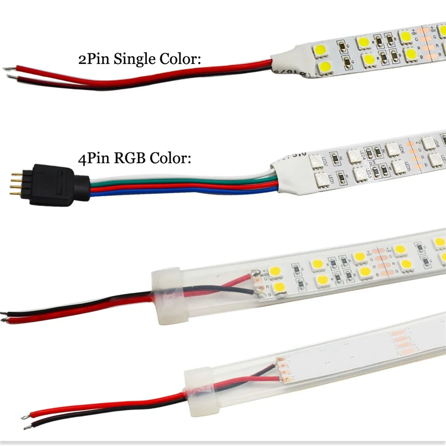 DC12V 5 м Светодиодная лента гибкая 5050 120 светодиодов/м двухрядная IP20/IP67