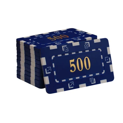 500 Face value 10 шт./лот высококачественный специальный квадратный Тип большие площади чип набор фишек валюты холдем с пользовательские маджонг ABS чипы чип покер - Цвет: 500 Face value