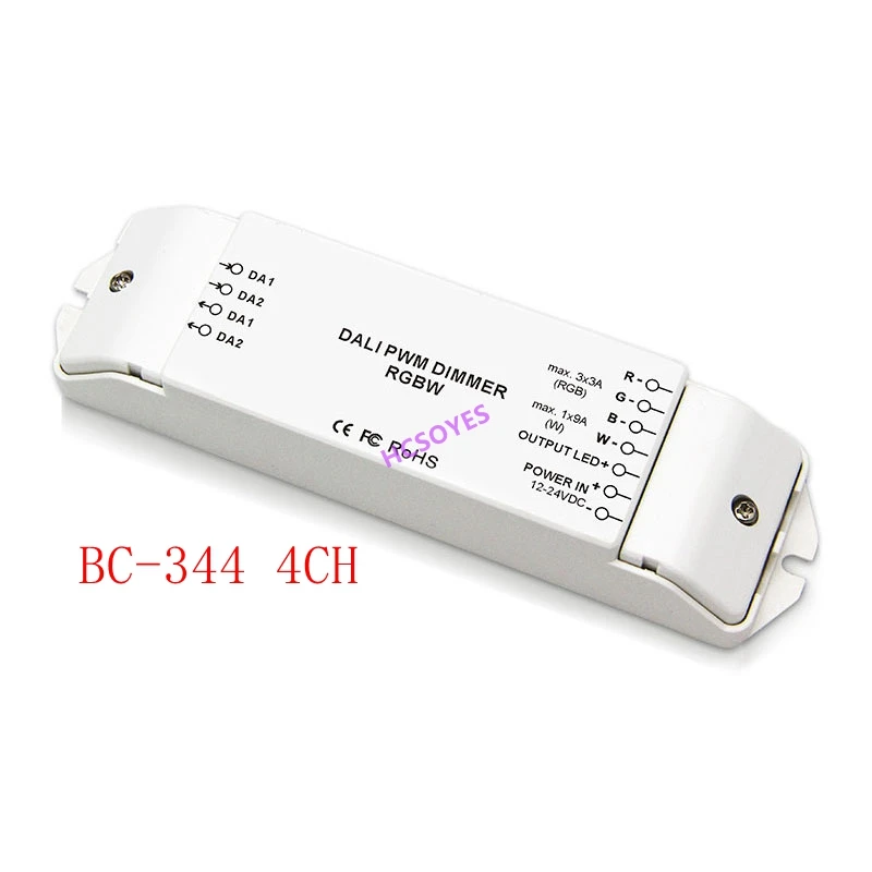 BC BC-341/BC-343/BC-344 1CH 3CH 4CH DALI Светодиодная лампа с затемнением драйвер RGB/RGBW контроллер
