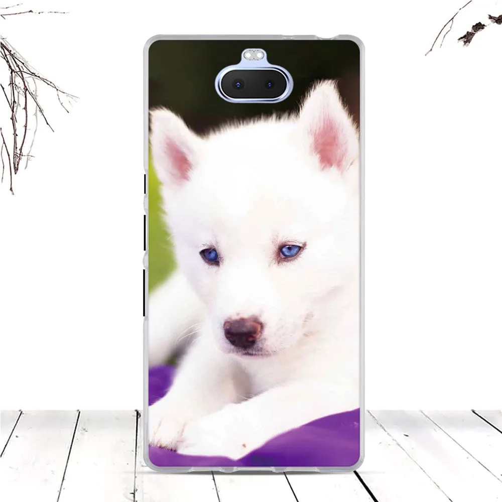 Роскошный чехол для телефона Sony Xperia 10 Plus мягкий силиконовый из ТПУ Coque Fundas
