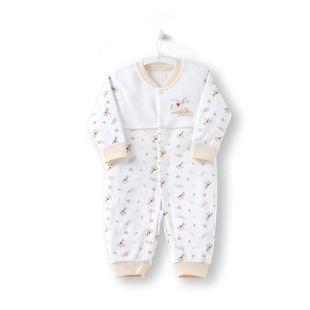 От 6 до 12 месяцев детские комбинезоны для новорожденных хлопок Весна 2018 милый