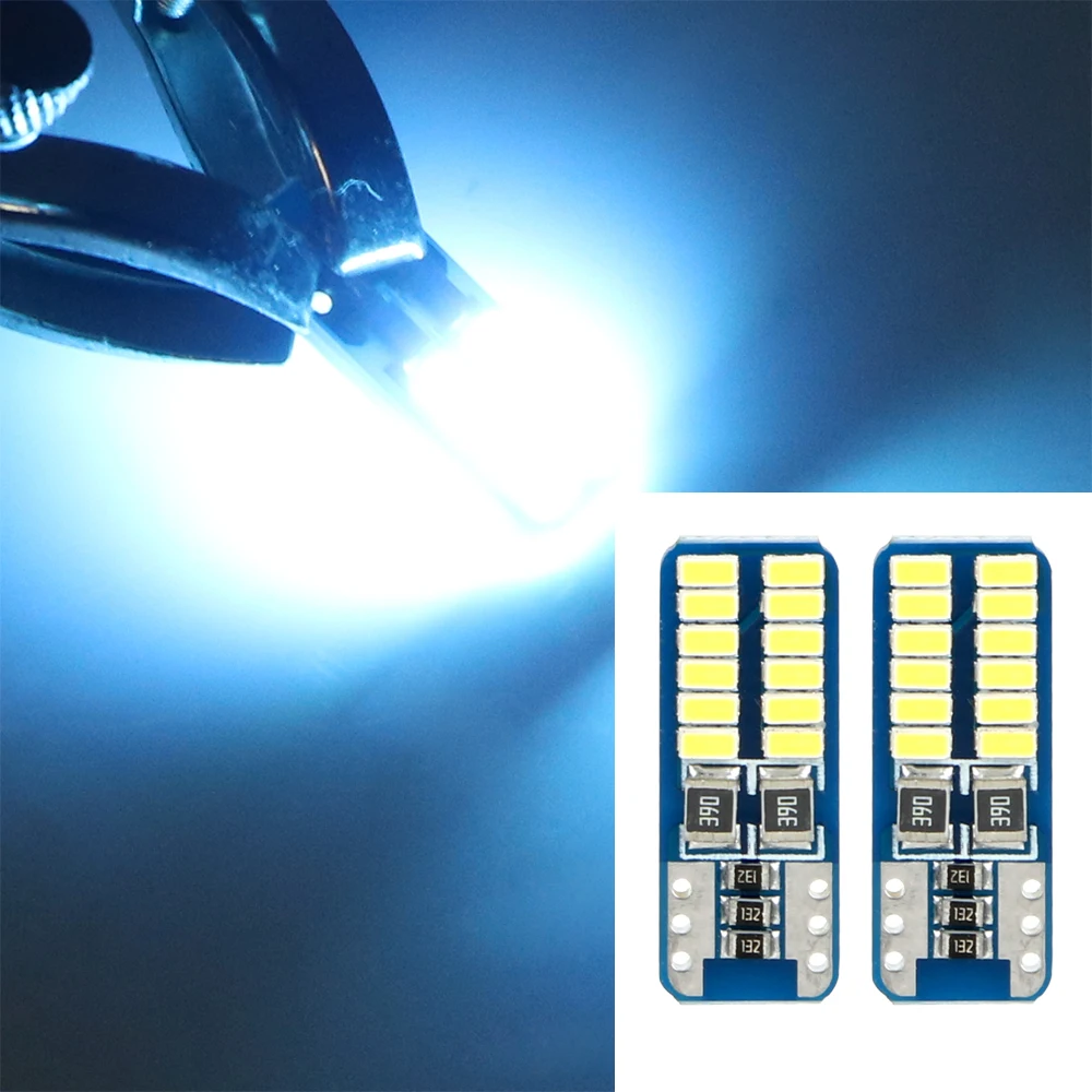 Сигнальные лампы LEEPEE T10 3014 24SMD автомобильные габарисветильник огни кристально
