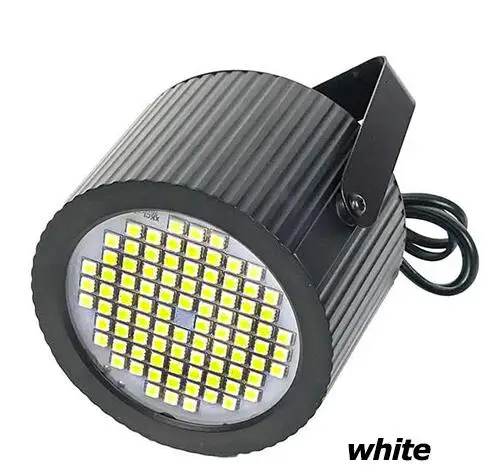 white light Светодиодный 88x1 Вт стробоскопический источник света стробоскоп звук Голосовая активная музыка контроль ритма сценический световой эффект вспышка свет Luces DJ Disco - Цвет: white light