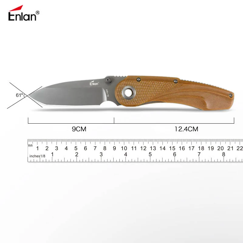 Enlan EL 15HT Новый 8Cr13Mov лезвие G10 ручка складной нож кемпинг Выживание карманный