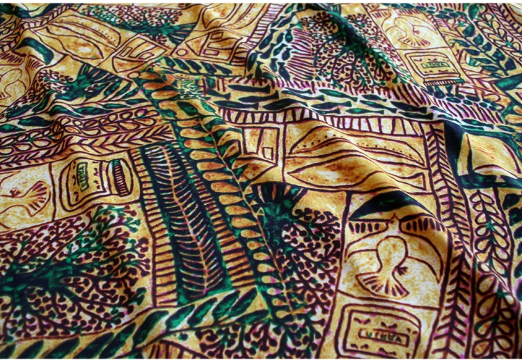 145x100cm Imported Fashion Print Fabric for Women beach Dress Scarves Curtains Shirts Sewing Patchwork Upholstery | Дом и сад