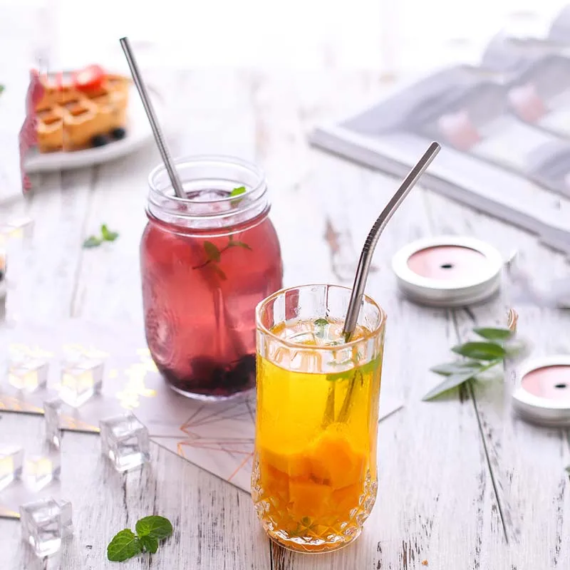 5 шт многоразовая Питьевая солома высокого качества 304 нержавеющая сталь