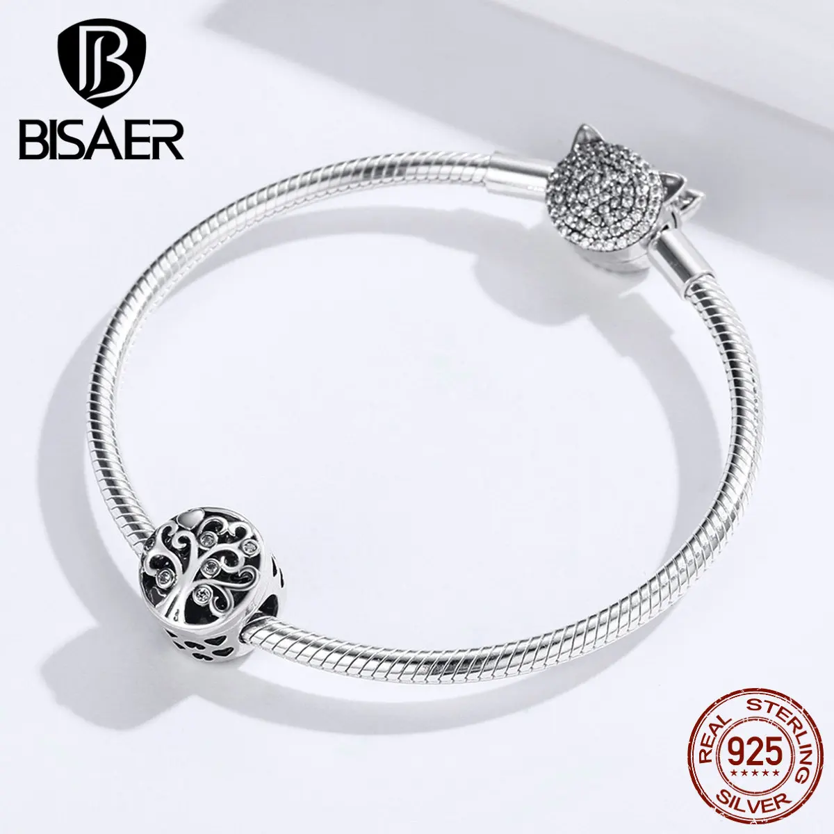 Семья навсегда бусины BISAER 925 пробы серебро семейное дерево серебряные амулеты подходят для очаровательных браслетов серебро 925 ювелирные изделия ECC1259