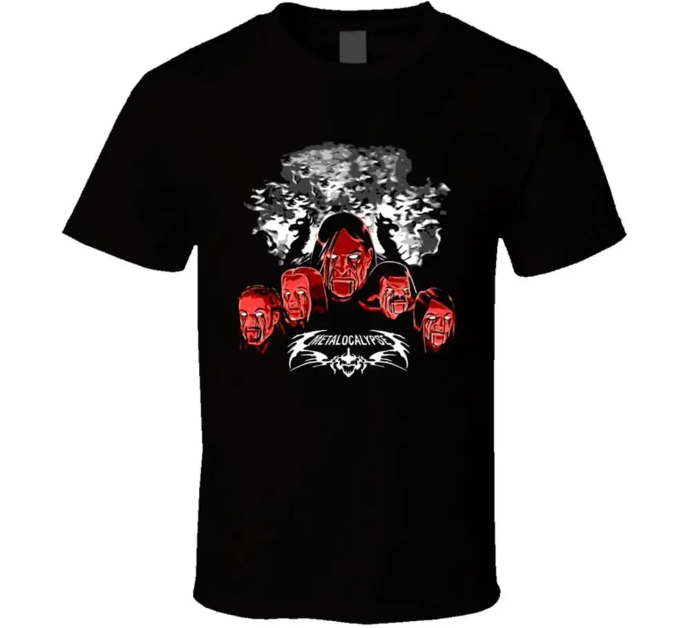 Metalocalypse Tv Show Classic T Shirt Streetwear Funny Print Clothing Hip-Tope Mans T-Shirt Tops Tees | Мужская одежда