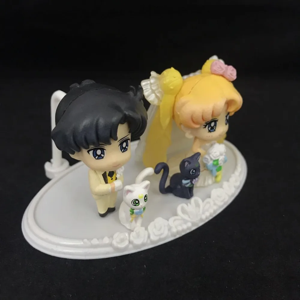 Wedding dress Sailor Moon Figures Tsukino Usagi Anime PVC Model Dolls Toys Creative Collection Gift with boxed | Игрушки и хобби