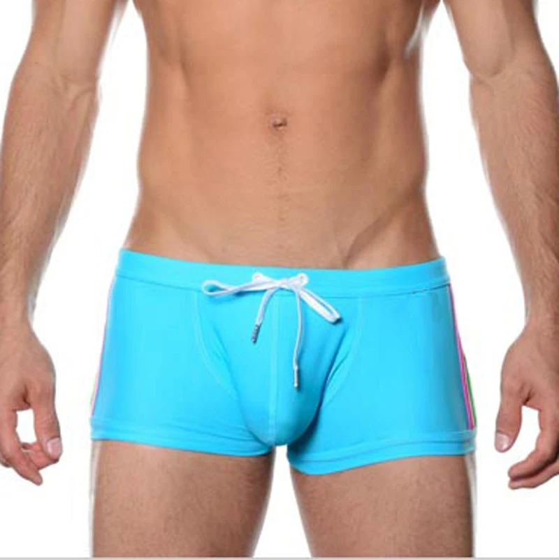 Мужская одежда для плавания, мужские шорты, maillot de bain homme, быстросохнущие шорты для плавания, серфинга, мужские плавки, выпуклые u-образные шорты для серфинга, купальные костюмы