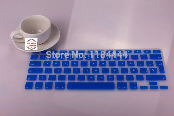 Европейская испанская буква клавиатура Обложка пленка для Macbook Pro Retina 13 15