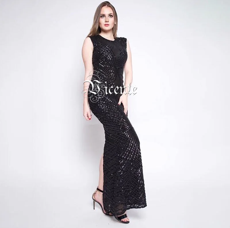 Висенте Горячая 2019 Новый Chic Геометрический Украшенные блестками пикантные без