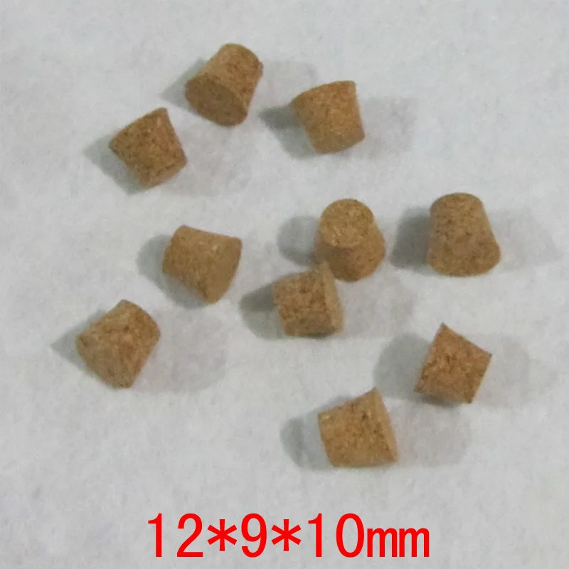 

100pcs/lot 12*9*10mm Mini Cork Plug for Test Tube, Small Superior Natural Cork Stoppers, Cork Lid for Vial/Glass Container