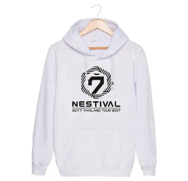Толстовка с капюшоном Got7 флисовая толстовка унисекс принтом|loose sweatshirt|hoodie kpopprint