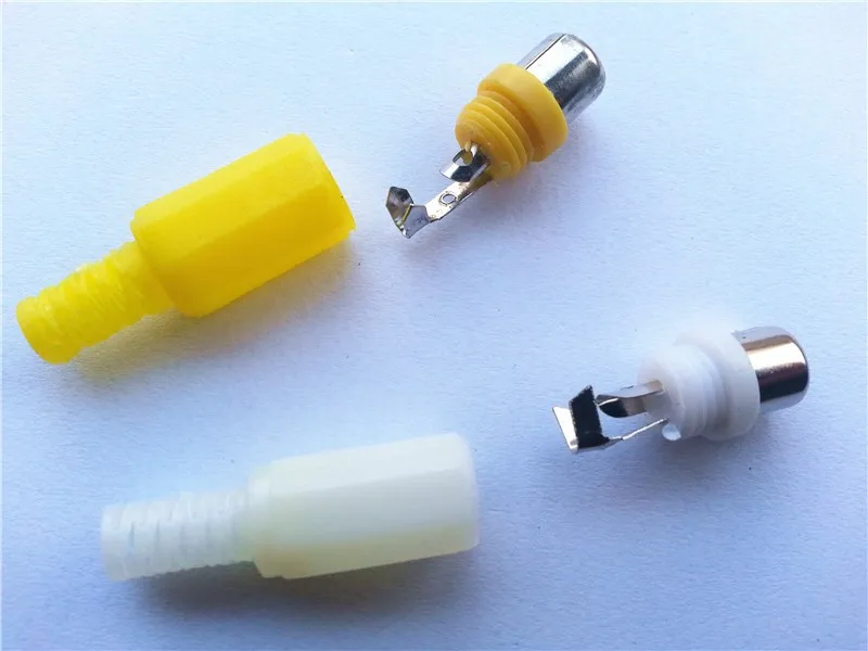 100 шт. RCA Phono Женский Встроенный кабель разъем припоя аудио видео разъем|plug ipod|connector