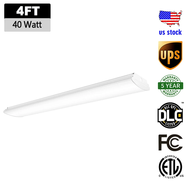 Гаражные огни светодиодные трубки линейное потолочное освещение 4 фута 40 Вт 50