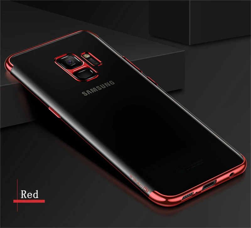 Роскошный мягкий чехол 3 в 1 из ТПУ с покрытием для Samsung Galaxy S6 S7 Edge S8 S9 S10 S20 Plus Note 8 9 10