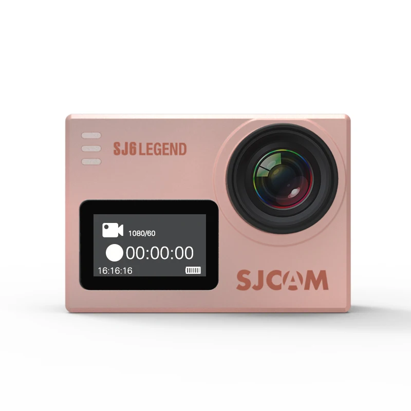 Rose Gold Оригинальная Водонепроницаемая Экшн-камера SJCAM SJ6 LEGEND 4K 24fps Ultra HD Notavek 96660 2,0 дюйма с сенсорным экраном и дистанционным управлением для спорта DV - Цвет: Rose Gold