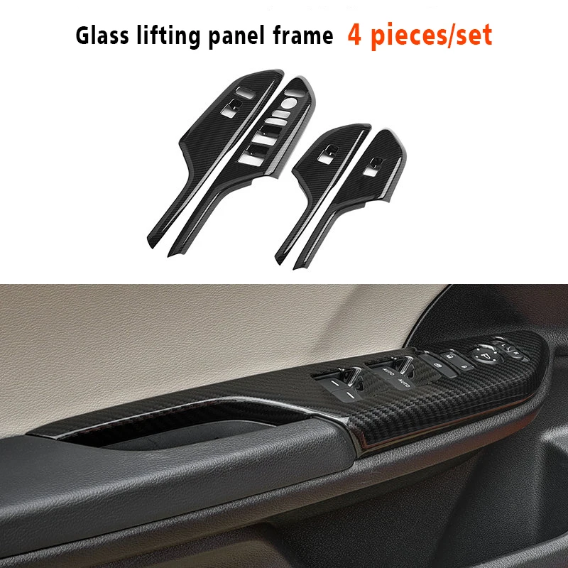 Полный набор 3D из углеродного волокна декоративные наклейки на руль центральная