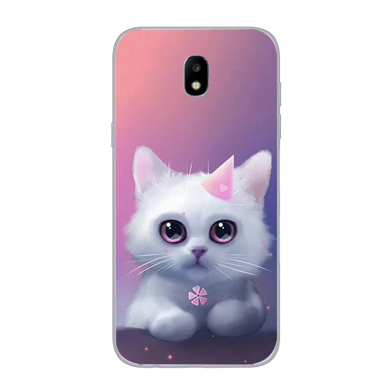 ciciber Cover For Samsung Galaxy J 8 7 6 5 4 3 2 1 Europe Pro Core Prime mini 2016 2017 2018 Phone Case Soft TPU Cute Animal Cat |