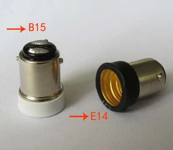 

500PCS,BA15D TO E14 adapter Conversion socket High quality material fireproof material BA15D TO E14 socket adapter Lamp holder