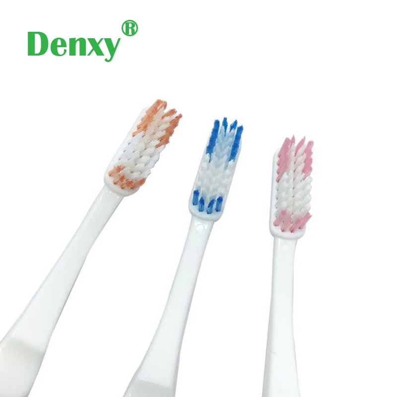 Denxy 6 шт., Ортодонтические зубные щетки для взрослых, v-образная отделка, Мягкая зубная щетка для чистки зубов, зубные брекеты, дорожная зубная щетка