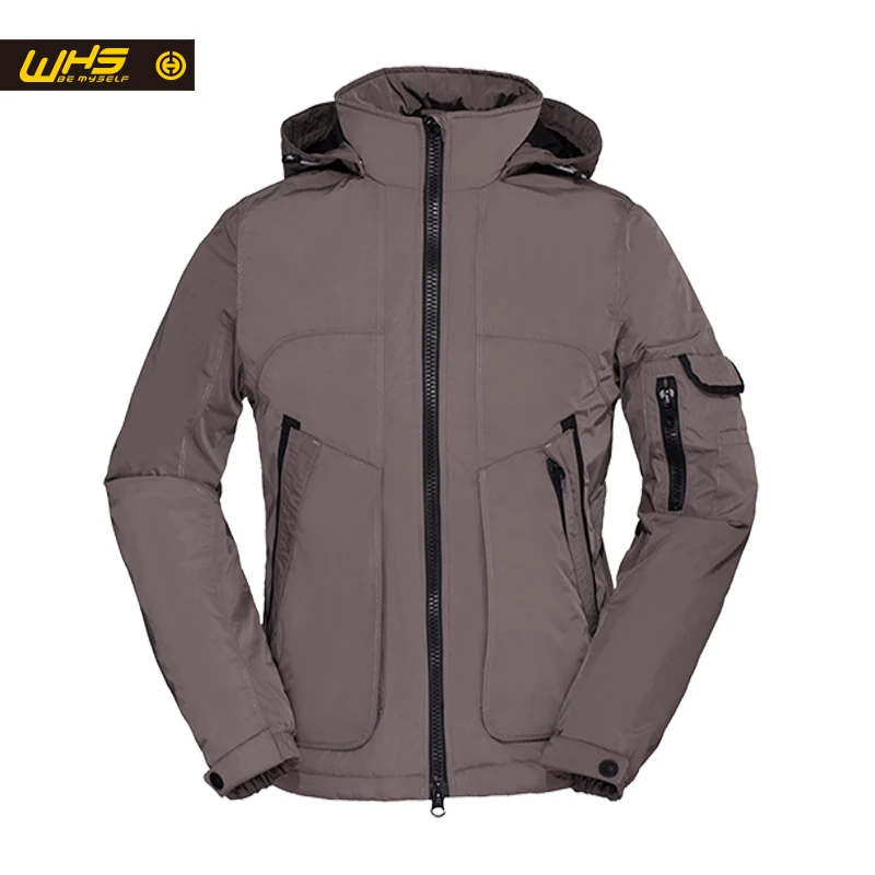 WHS Новый Открытый мужской хлопка куртки мода высокого качества куртка мужчины