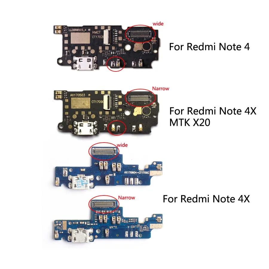 Для Xiaomi Redmi NOTE 4 / 4X USB зарядный порт док разъем зарядная плата гибкий кабель с