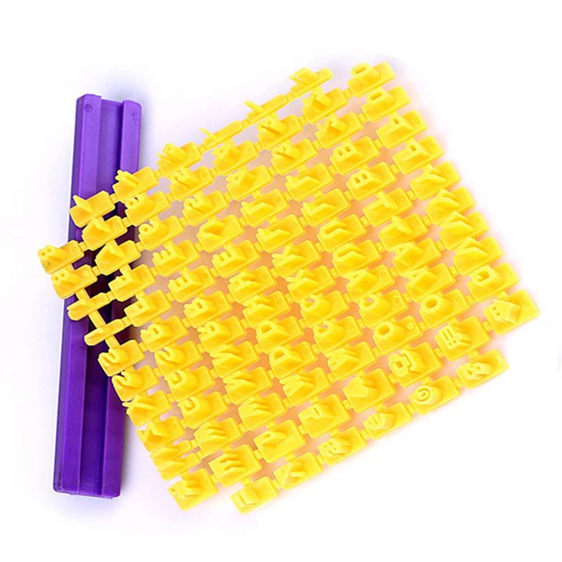 Пищевой пластик Алфавит Номер БУКВЕННОЕ Печенье Резак пресс форма DIY Форма для