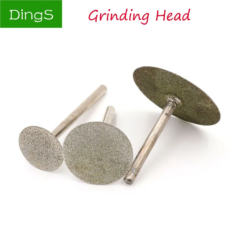 

1pcs 6mm Shank Electroplated Thin Slice Diamond Grinding Head Burrs Drill Bit For Jade Dremel Rotary Accessory Cutting Tools KBP