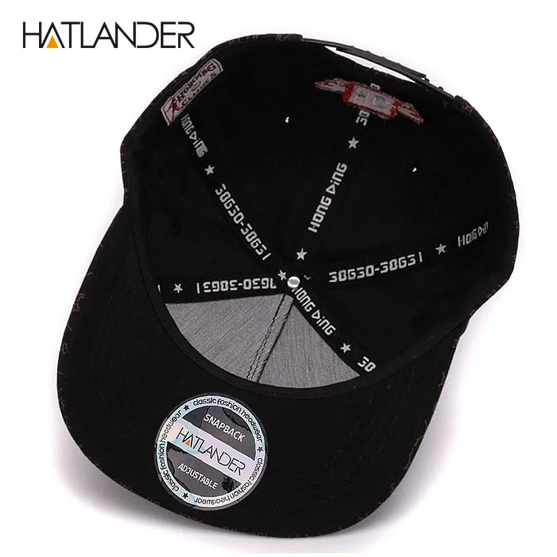 HATLANDER крутая плоская бримл Повседневная бейсболка кости snapbacks Кепка с 3D вышивкой