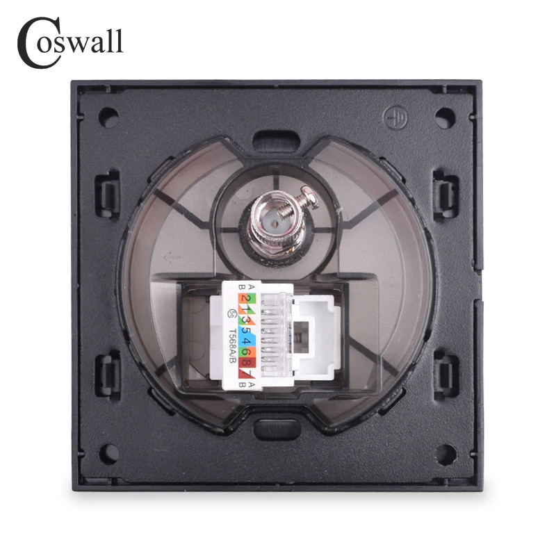 Coswall 2018 Новое Поступление Хрустальная панель из закаленного стекла настенная