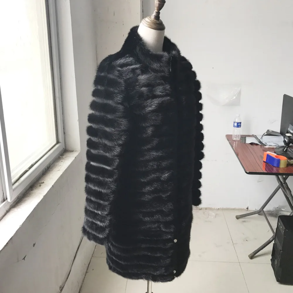 Шуба женская из натурального меха норки длинная 2021 | Женская одежда