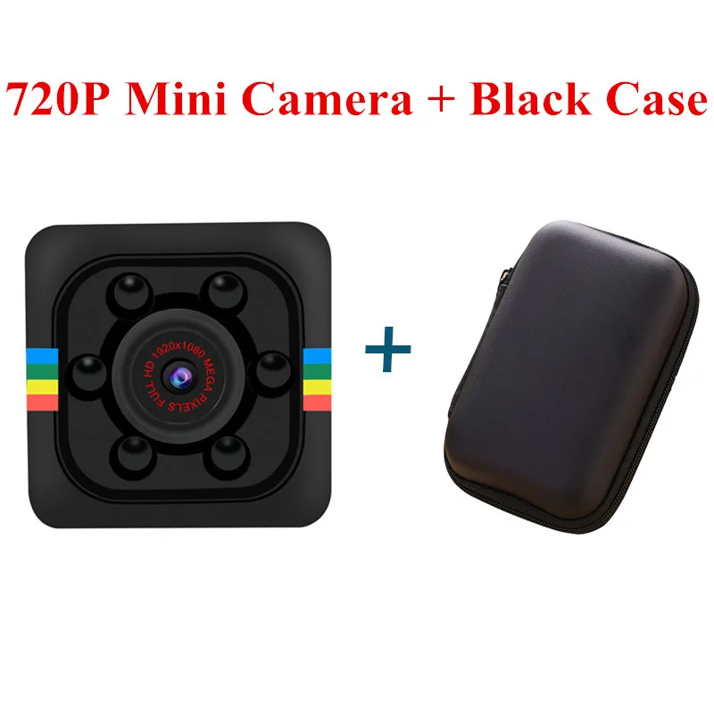 SQ11 Pro мини-камера 1080P с сенсором, портативная видеокамера для безопасности, маленькая камера, скрытая камера espia с поддержкой скрытой TFcard - Цвет: 720P and Black case