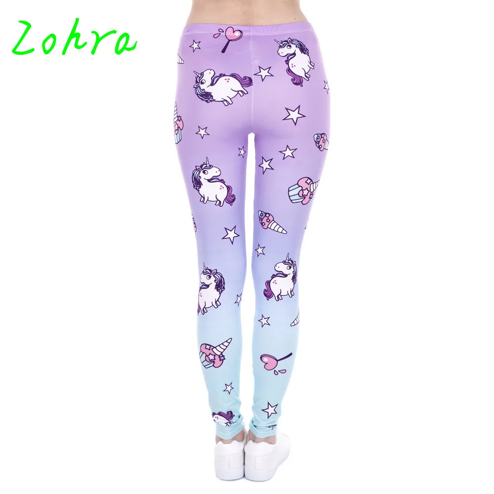 Zohra брендовые новые модные женские леггинсы для тренировок Леггинсы с принтом