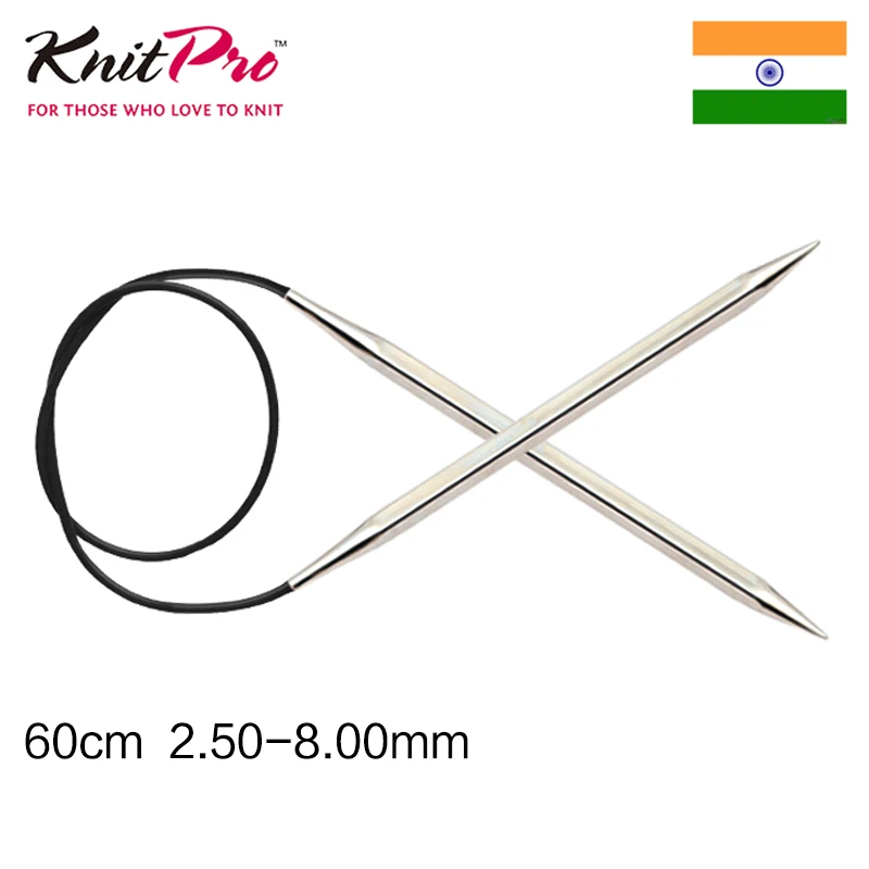 

Knitpro Nova Cubics length of 60 cm Fixed Circular metal knitting Needle
