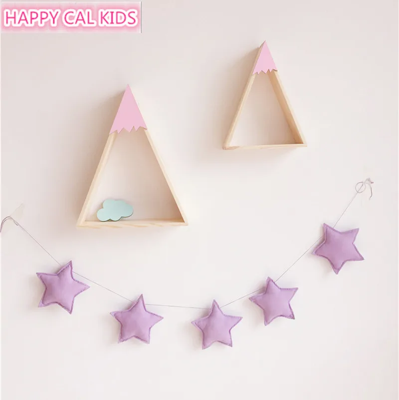 5 шт. звезды, настенные украшения DIY детские Настенный декор для детской комнаты легко украшения стены