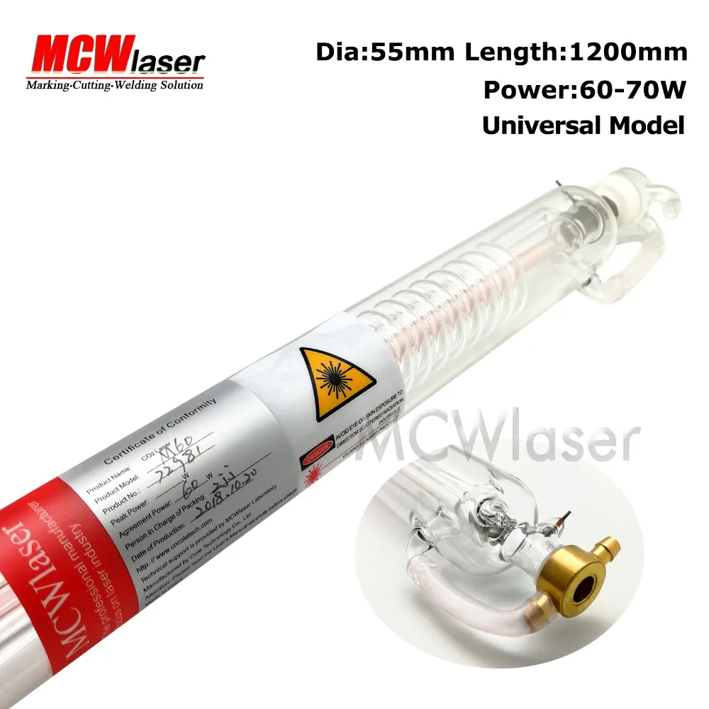 MCWlaser 60 Вт Acutal Вт-80 CO2 лазерная трубка 120 см Air Express &amp Insurance | Инструменты