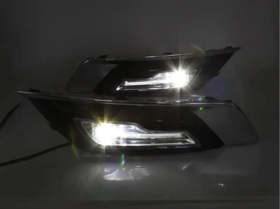 Бампер лампа для 1 компл. Fusion Mondeo 2018 светодиодный DRL противотуманная фара дневного