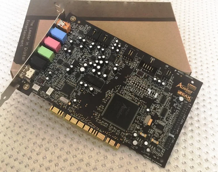 Оригинальная разборка для креативного звукового бластера Audigy SB0090 PCI 5 1 звуковая